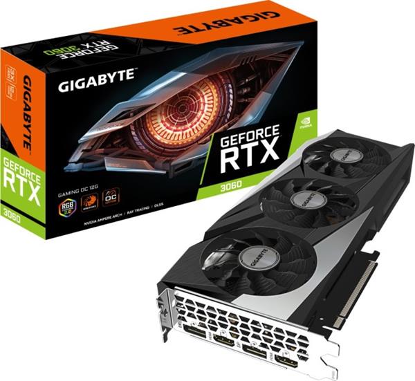 GIGABYTE RTX 3060 GAMING OC 12G  REV. 2.0  12 GB GDDR6